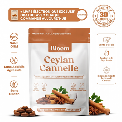Cannelle de Ceylan 7 200 mg avec huile TCM